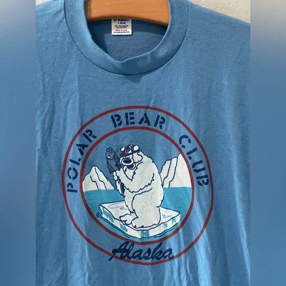 Vintage Polar Bear Club Alaska SS Shirt Medium Bin 2 - Picture 2 of 6